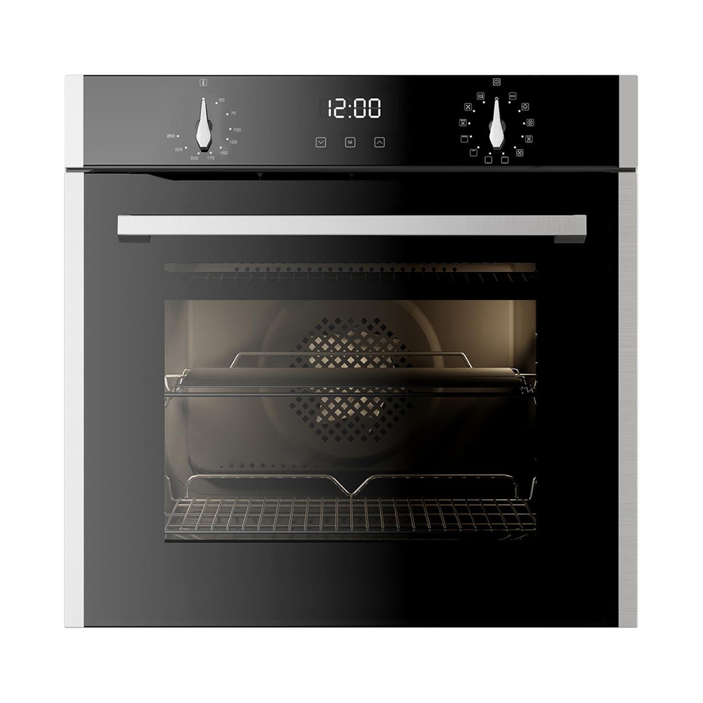 CDA SL300SS Twelve Function Single Fan Oven, LED Clock & Timer, Soft Close Door, Stainless Steel