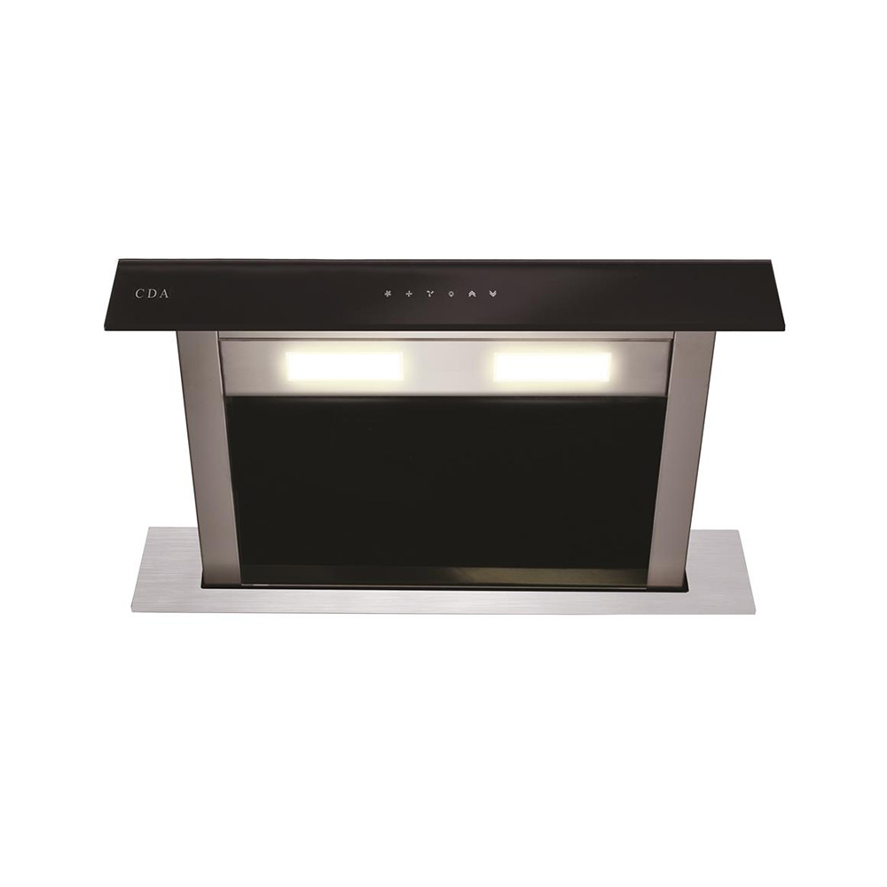 CDA EDD62BL 60cm Downdraft Extractor, Glass Control Panel, 3 Speeds