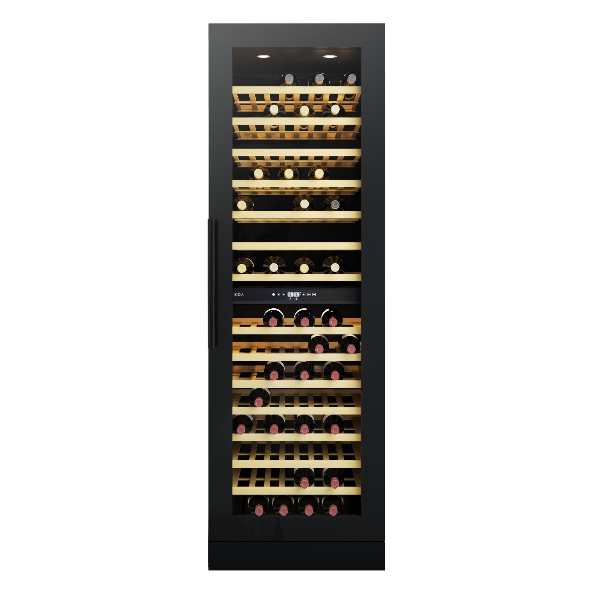 CDA FWC881BL 600mm Full Height Freestanding Wine Cooler, Black