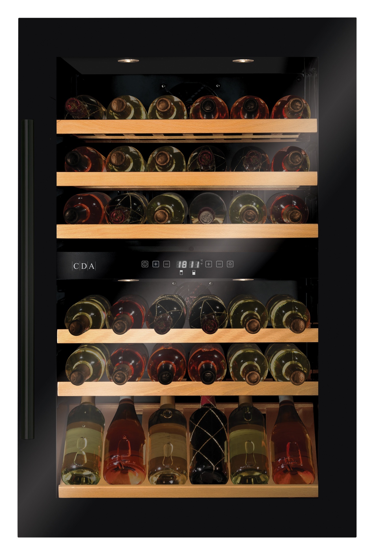 CDA FWV902BL 600mm Intergrated Wine Cooler, 884mm High